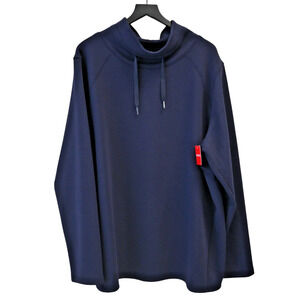 Spanx Classic Navy Airessentials Pullover Sweatshirt Size 3X 50234R